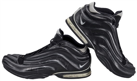 2001 Paul Pierce Game Used & Signed Boston Celtics Nike Sneakers (Player LOA & JSA)